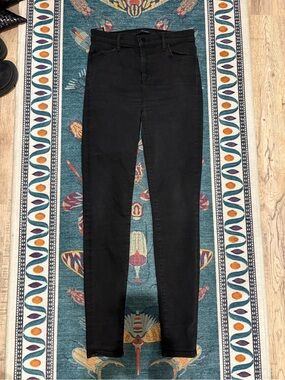 J Brand Black High-Rise Skinny Jeans